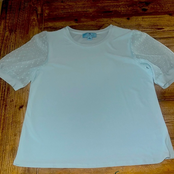 CeCe Tops - CeCe Elegant Light Blue Blouse